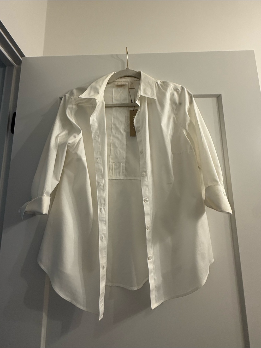 Chico's Crisp White Button-Front Blouse